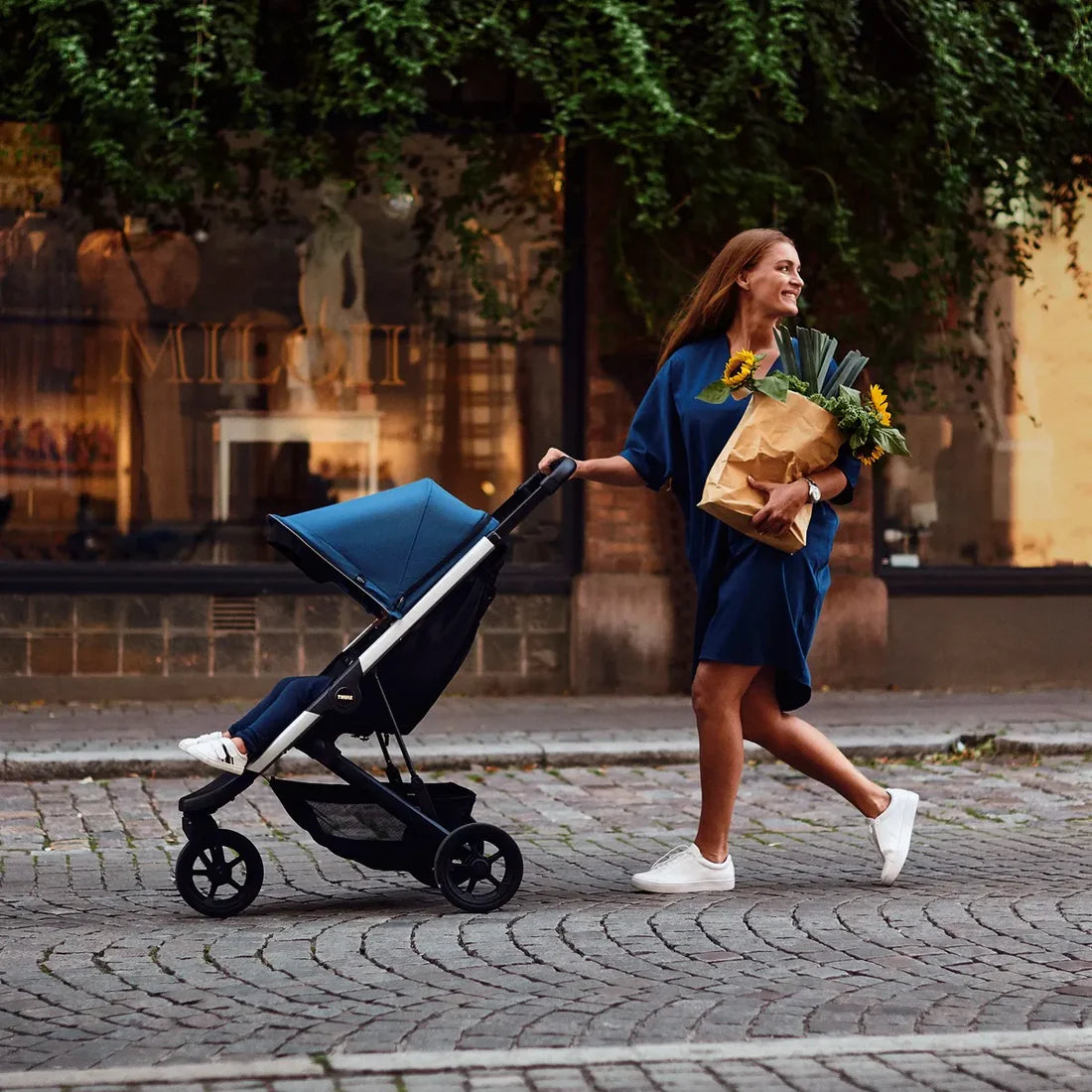 Thule Spring Stroller - Black / Misty Rose