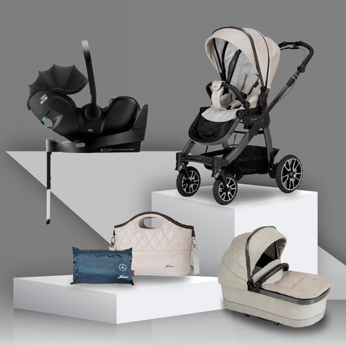 Mercedes Benz All-Terrain GTR Travel System with Britax Baby Safe Pro Car Seat - Moonstone