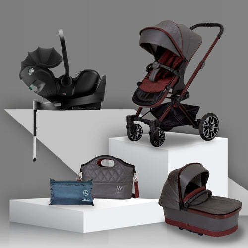 Mercedes Benz Avantgarde GTX Travel System with Britax Baby Safe Pro Car Seat - Tourmaline