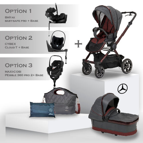 Mercedes Performance GTR Travel System - Tourmaline - Car Seat Bundle