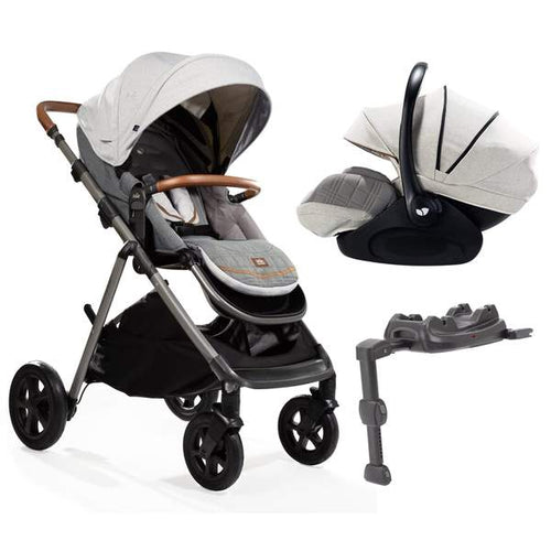 Joie Signature Finiti Travel System – Oyster (Stroller + i-Level Car Seat + ISOFIX Base)