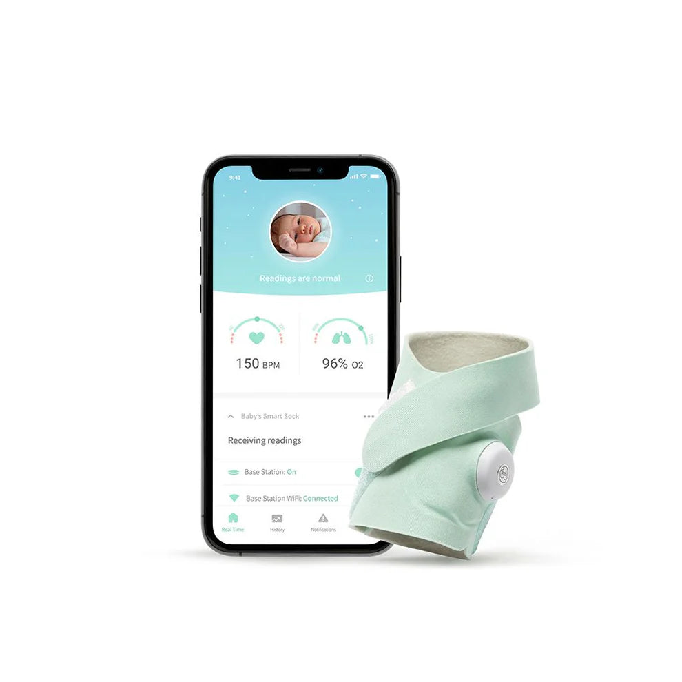 Owlet Baby Monitor Smart Sock 3 Mint - 0 to 18 Months