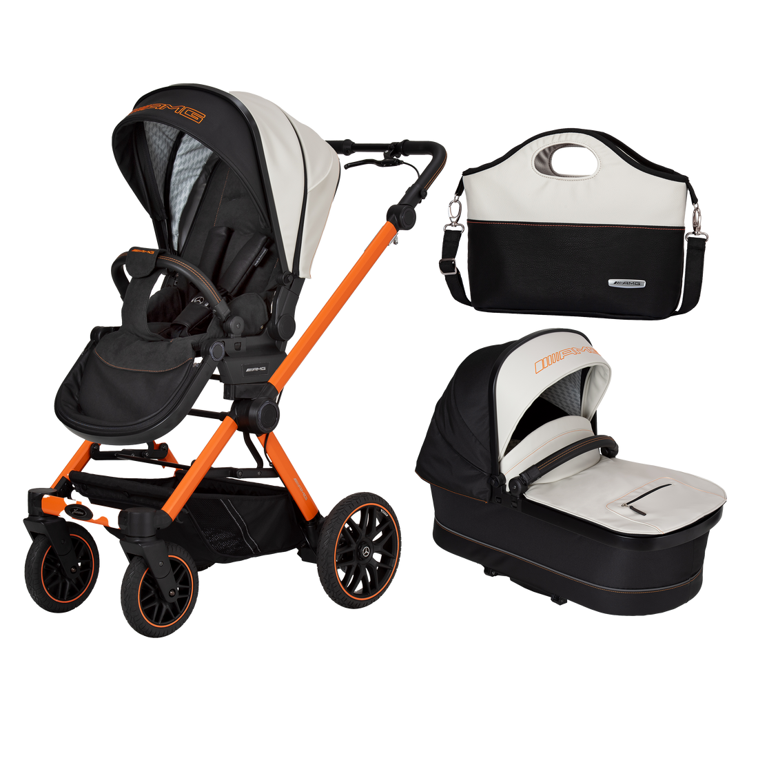Mercedes AMG GT2 luxury pushchair available from Born in Luxury South Africa