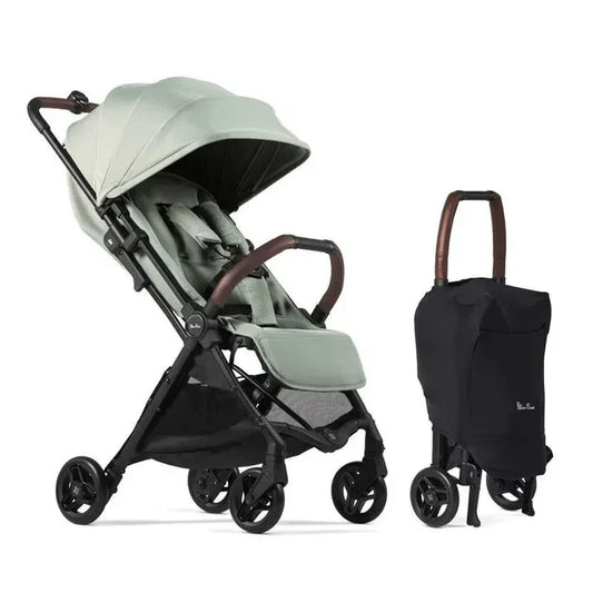 Silver Cross Jet 5 lightweight cabin approved stroller in sage green
