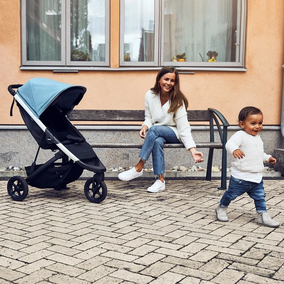 Thule Spring Stroller - Black / Misty Rose