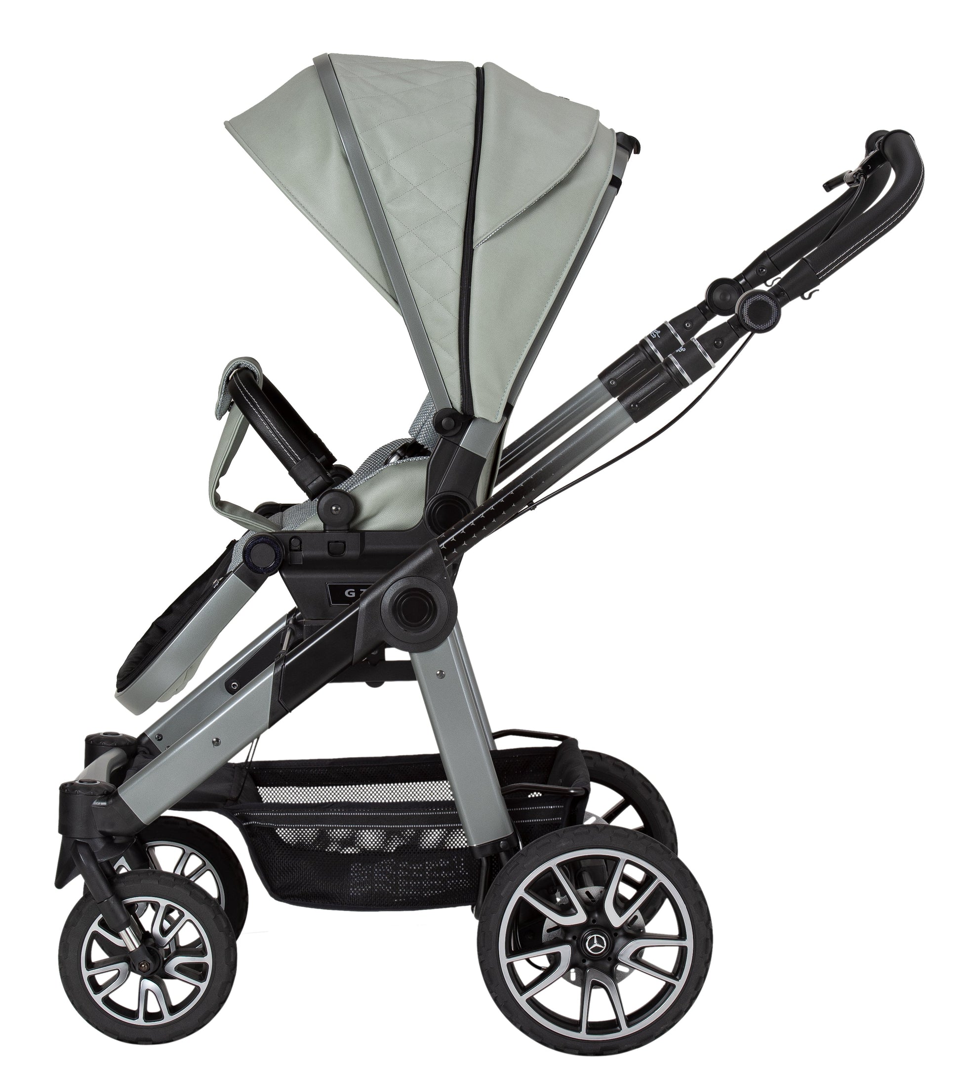 Mercedes Benz All-Terrain GTR Travel System with Britax Baby Safe Pro Car Seat - Sage Grey