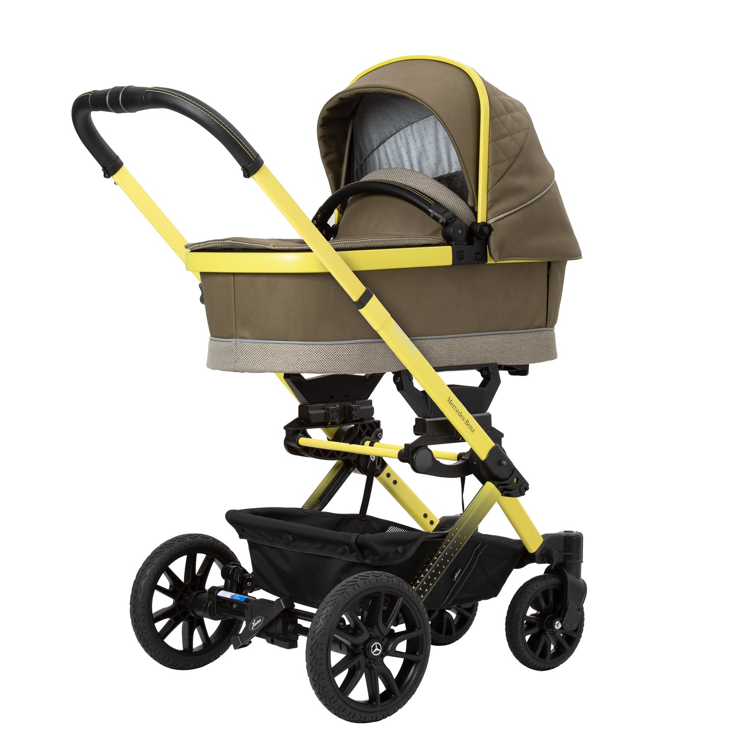 Mercedes Benz Avantgarde GTX Travel System in Electric Yellow - Car Seat Bundle