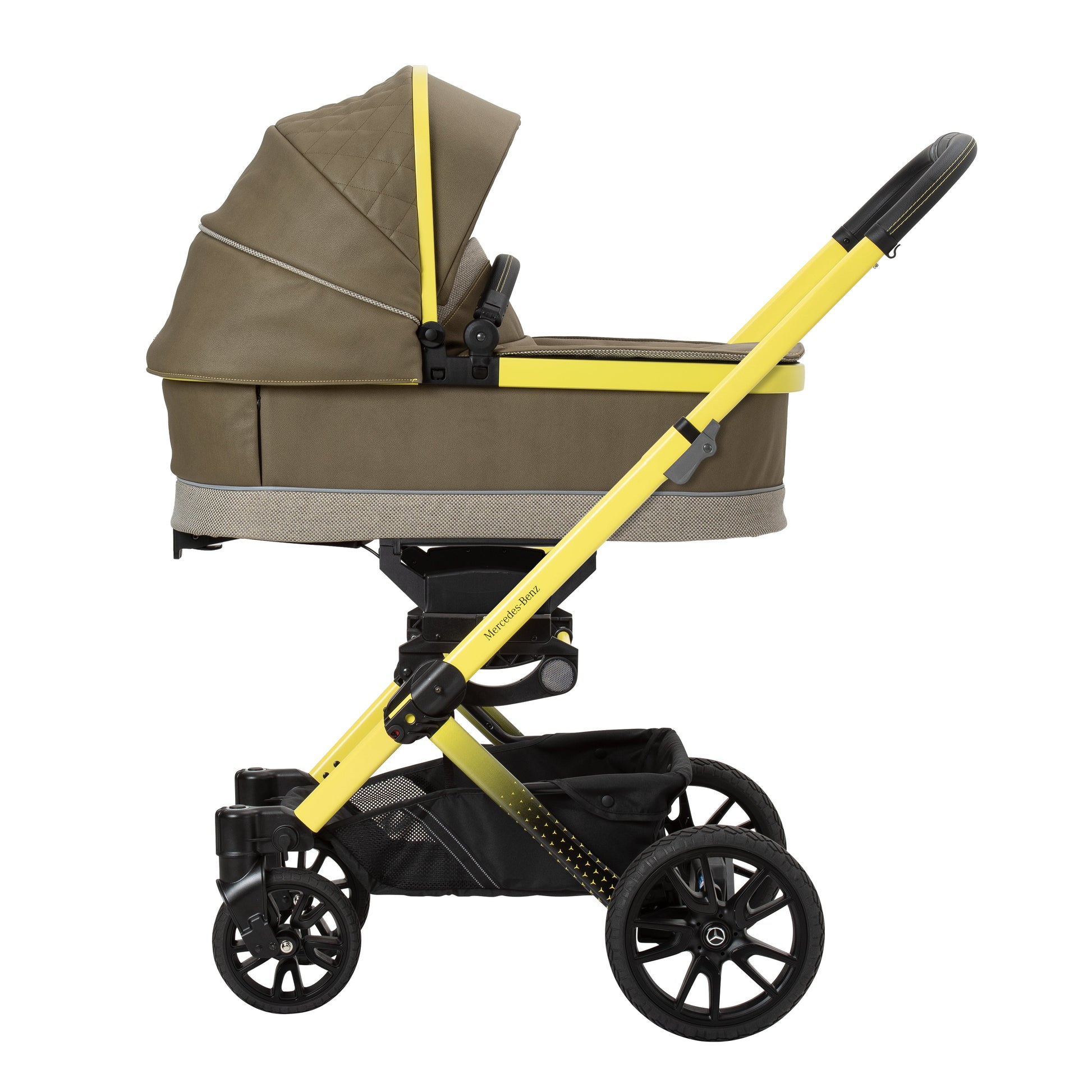 Mercedes Benz Avantgarde GTX Travel System in Electric Yellow - Car Seat Bundle