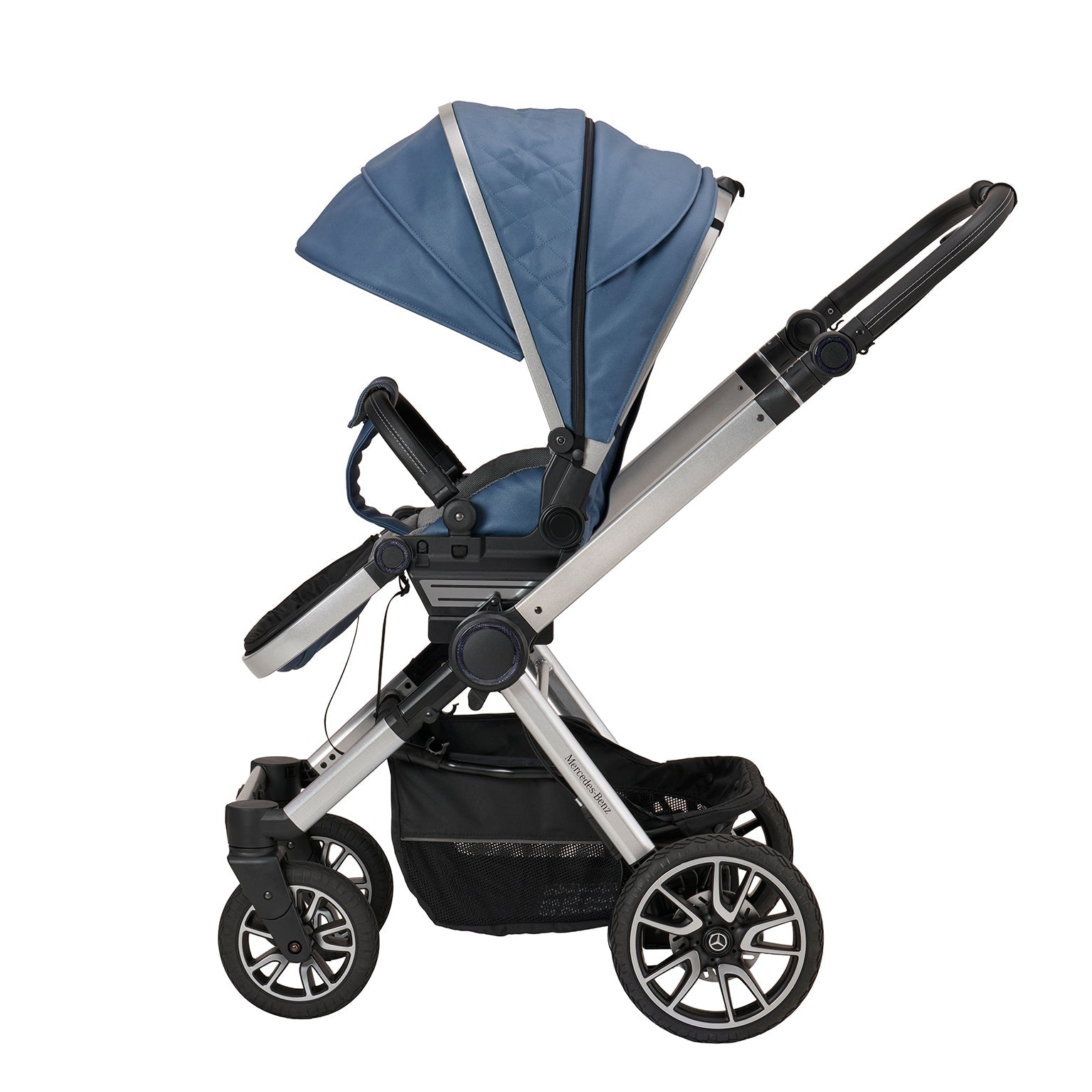 Mercedes Performance GTR Travel System - Vintage Blue - Car Seat Bundle