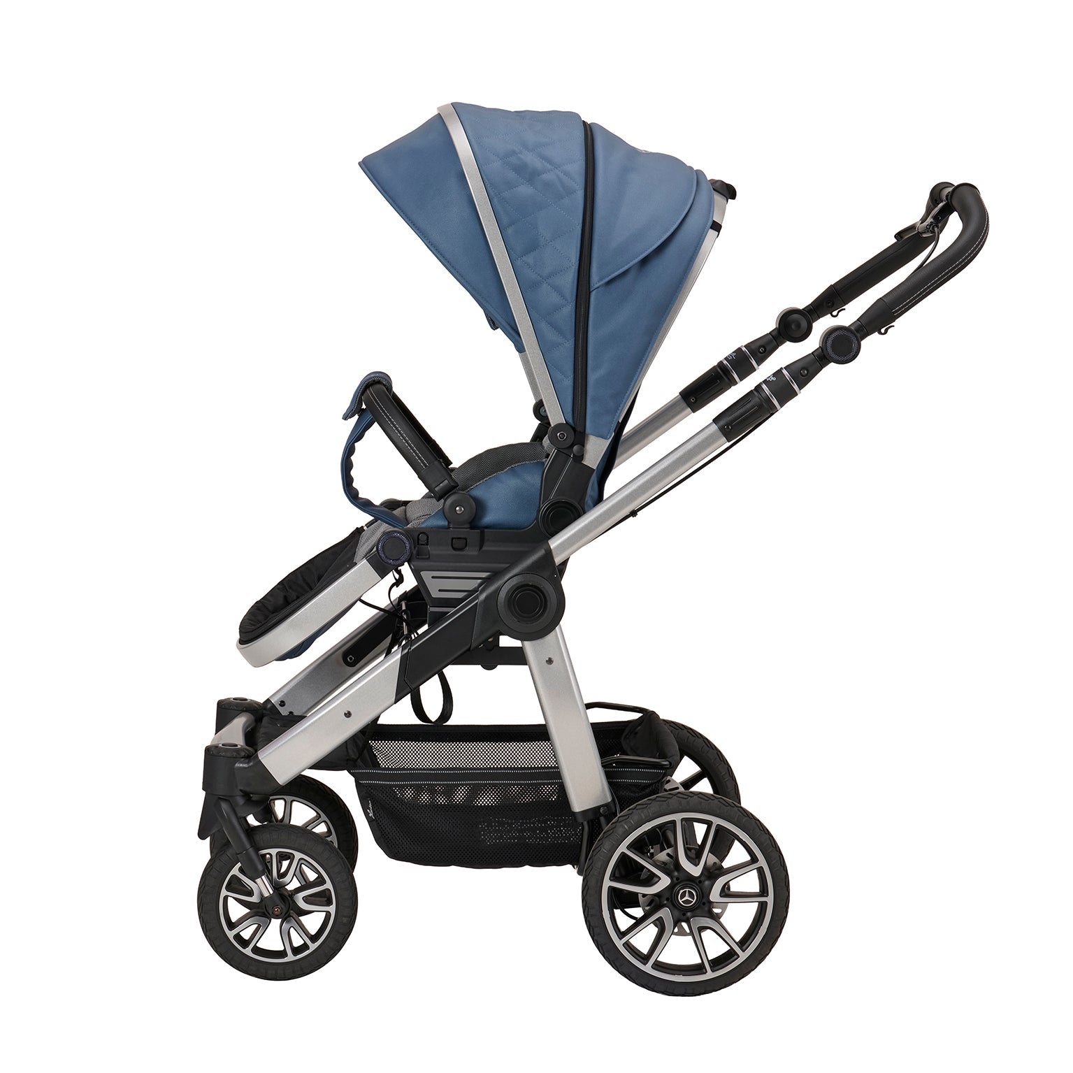 Mercedes Benz All-Terrain GTR Travel System - Vintage Blue - Car Seat Bundle