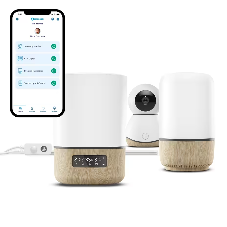 Maxi-Cosi 3-in-1 Home Connect Smart Nursery Bundle