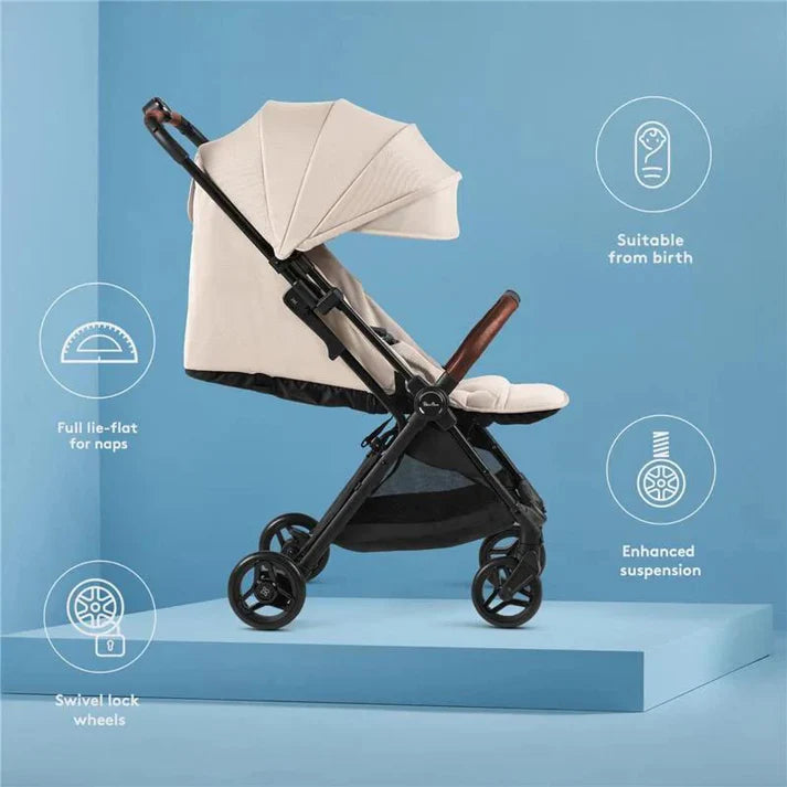 Silver Cross Jet 5 (Newborn Cabin Approved Stroller) - Almond