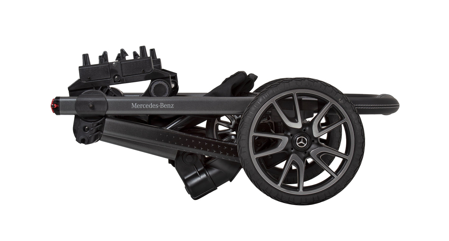 Mercedes Benz All-Terrain GTR Stroller, Carrycot & Accessories with Cozy N Safe Avalon i-Size Baby Car Seat and base Bundle - Moonstone