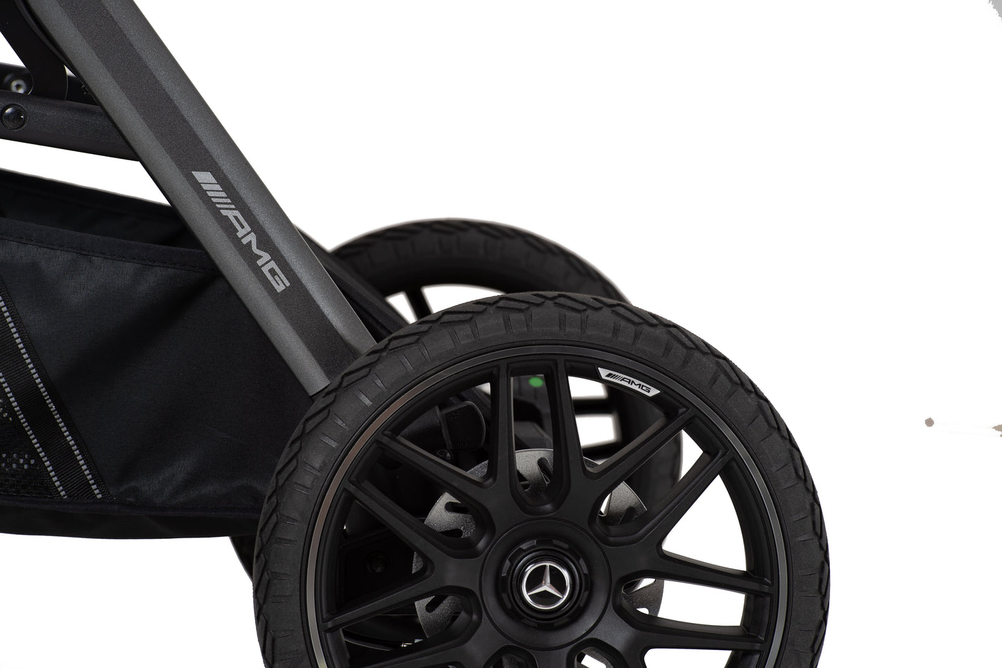 Mercedes AMG GT² Stroller, Carrycot & Accessories with Cozy N Safe Avalon i-Size Car Seat and base Bundle - Charcoal Black