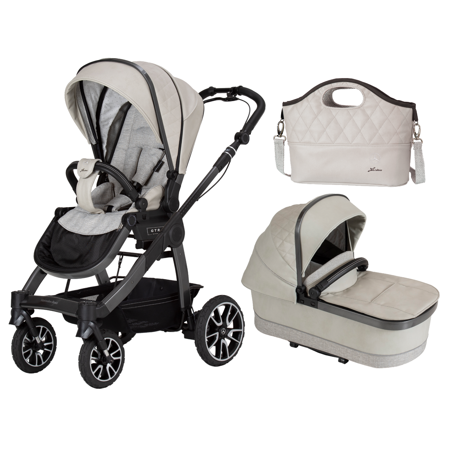 Mercedes Benz All-Terrain GTR Travel System - Moonstone - Car Seat Bundle