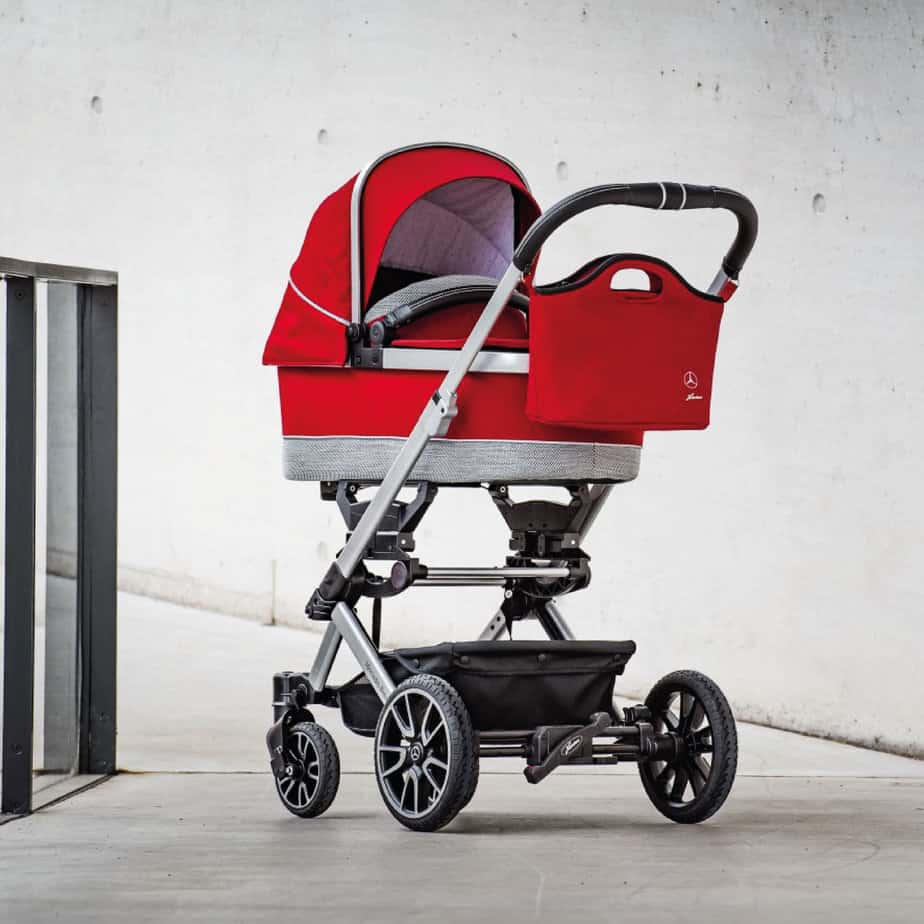 Mercedes Benz Avantgarde GTX Travel System with Britax Baby Safe Pro Car Seat - Hyacinth Red