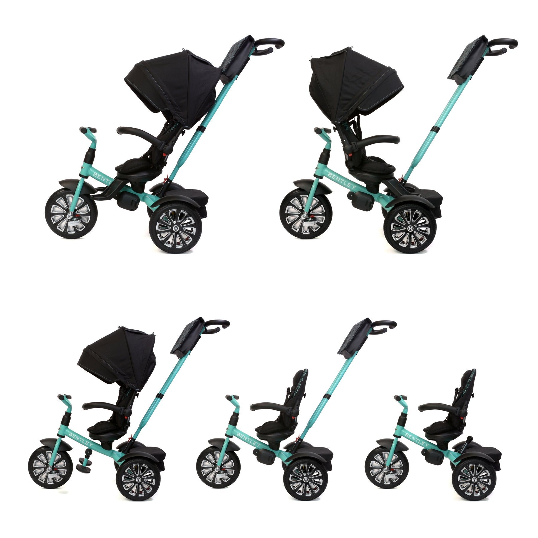 Bentley Mulliner Inspired 6-in-1 Stroller Trike | Tiffany Blue