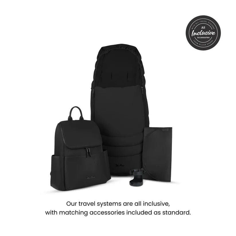 Silver Cross Cove Onyx Travel System Accessory Bundle - 8 Piece
