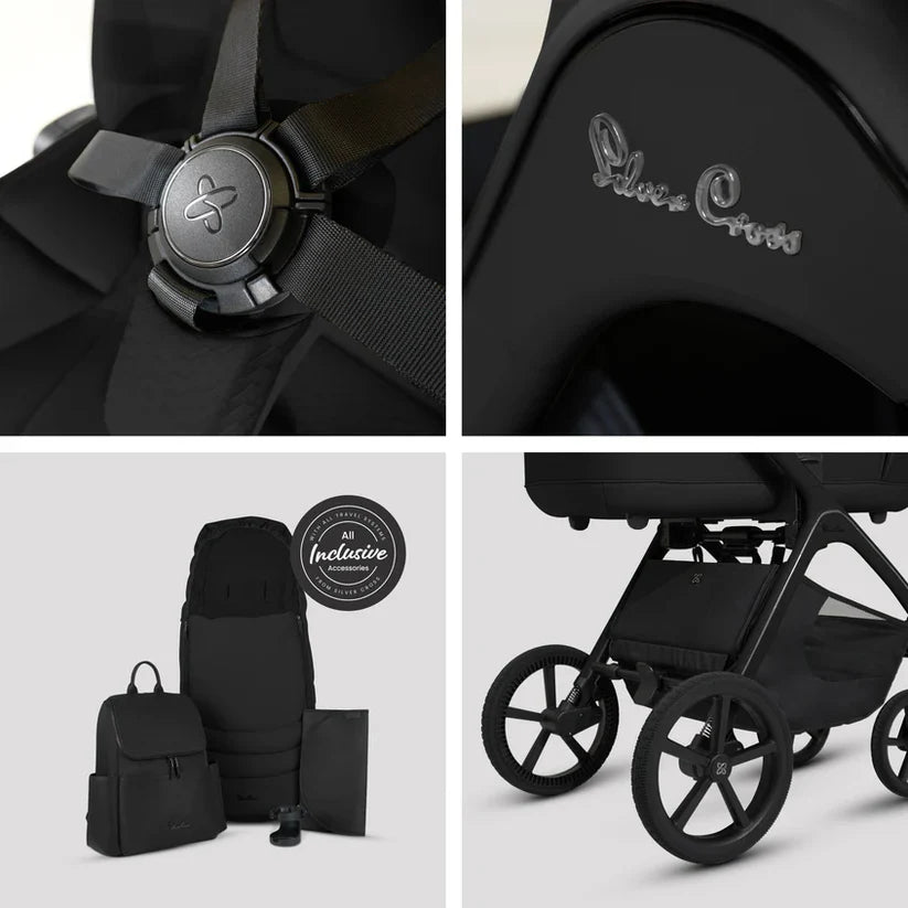Silver Cross Cove Onyx Travel System Accessory Bundle - 8 Piece