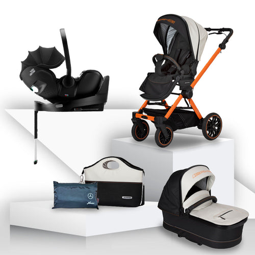 Mercedes AMG GT² Travel System with Britax Baby Safe Pro Car Seat - Magmabeam