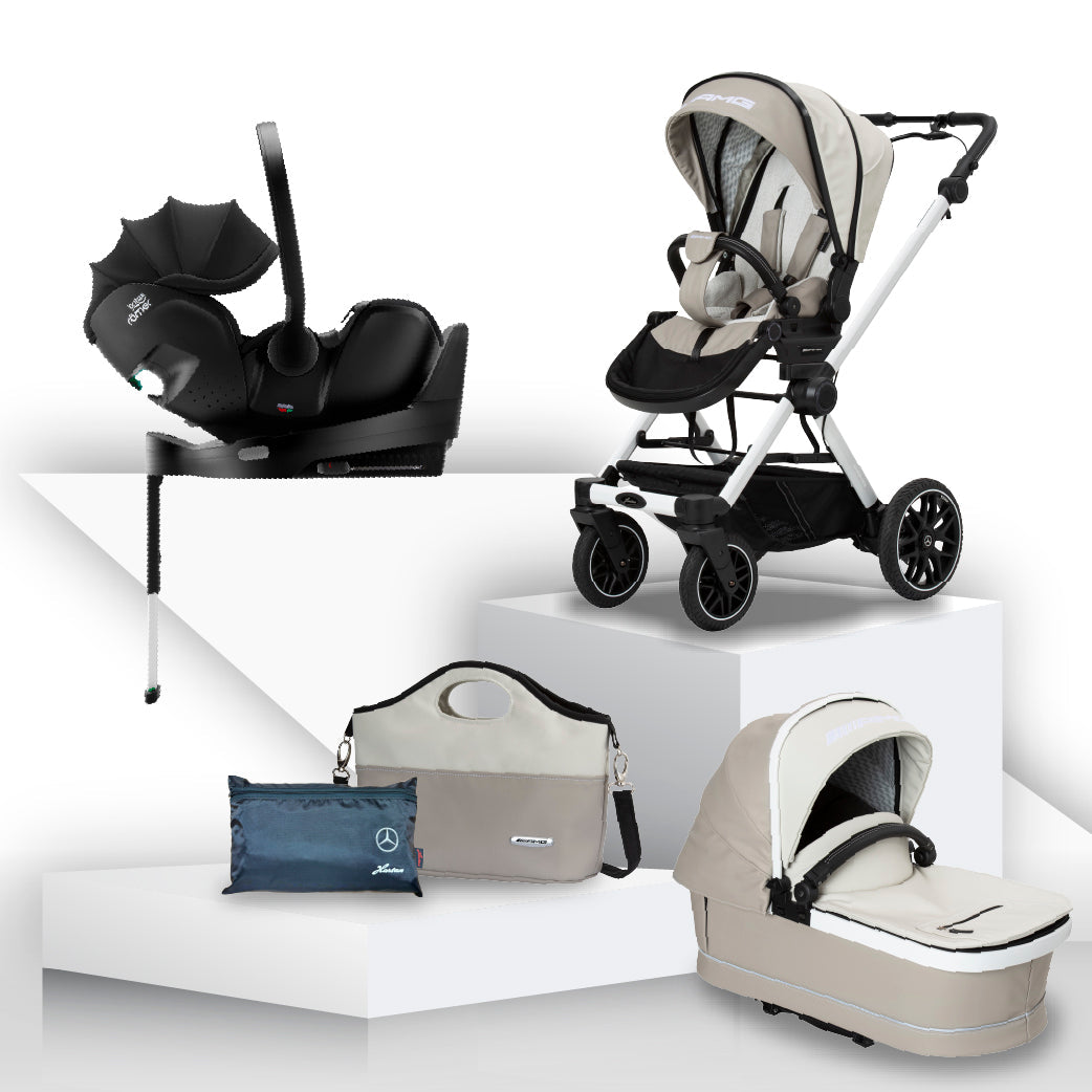 Mercedes AMG GT² Travel System with Britax Baby Safe Pro Car Seat - Bright Light