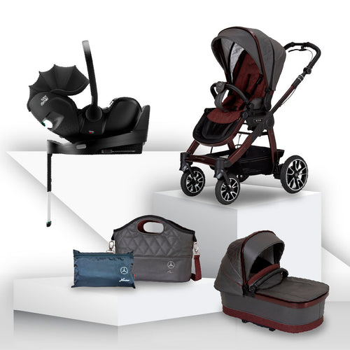 Mercedes Benz All-Terrain GTR Travel System with Britax Baby Safe Pro Car Seat - Tourmaline