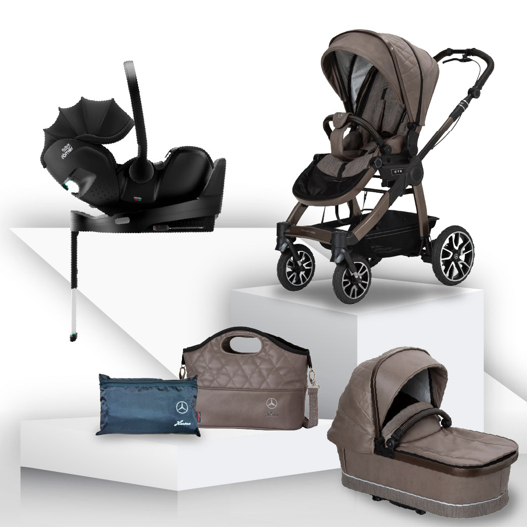 Mercedes Benz All-Terrain GTR Travel System with Britax Baby Safe Pro Car Seat - Truffle