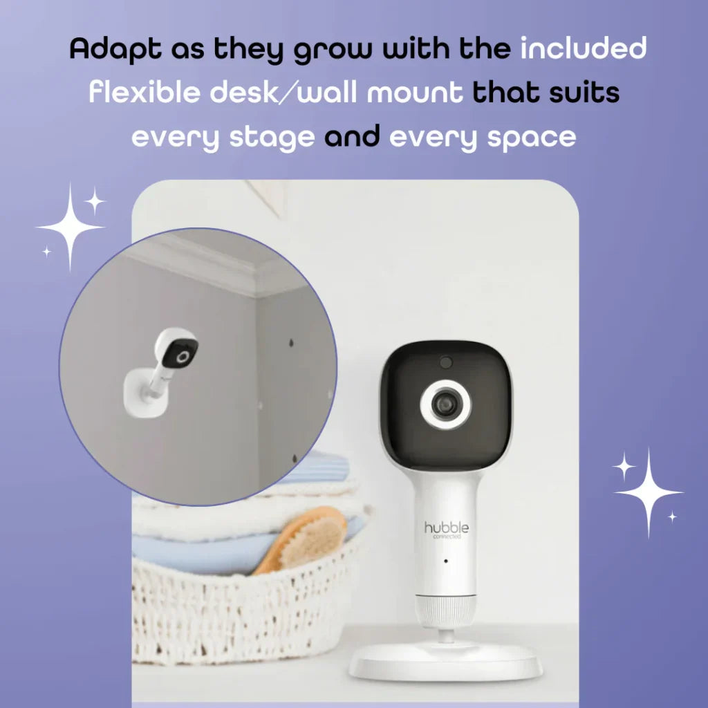 Hubble Connected Sky Vision AI Pro Smart Baby Monitor | Wi-Fi and 5-Inch Touchscreen