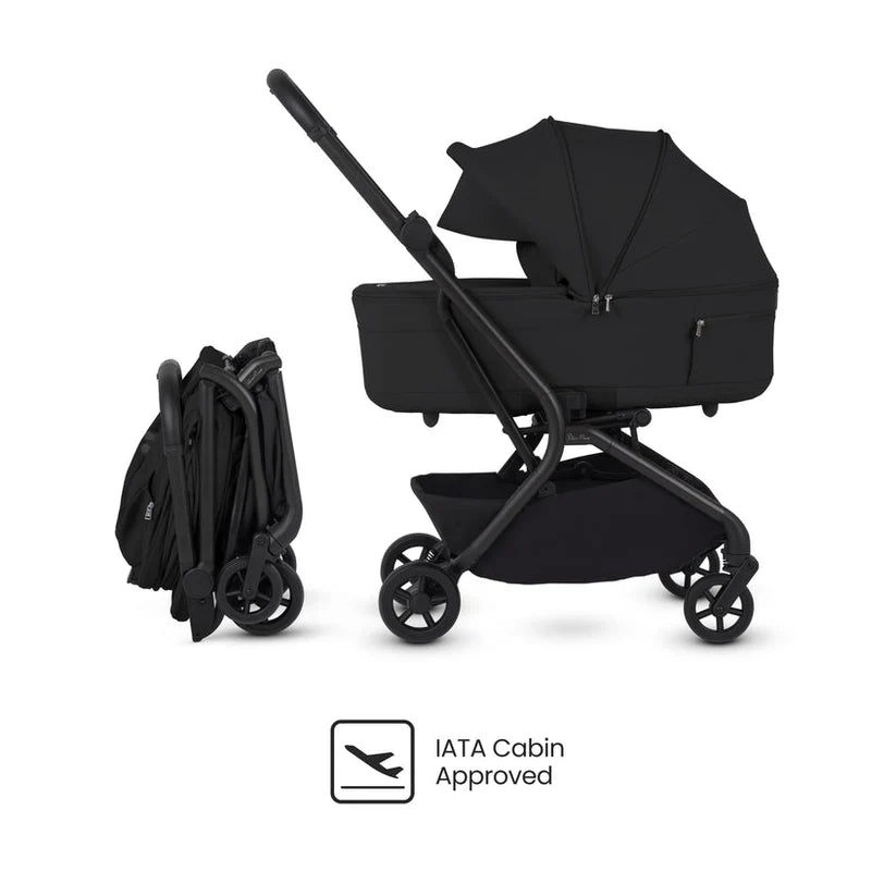 Silver Cross Nia Onyx Compact Travel System - 8 Piece Bundle