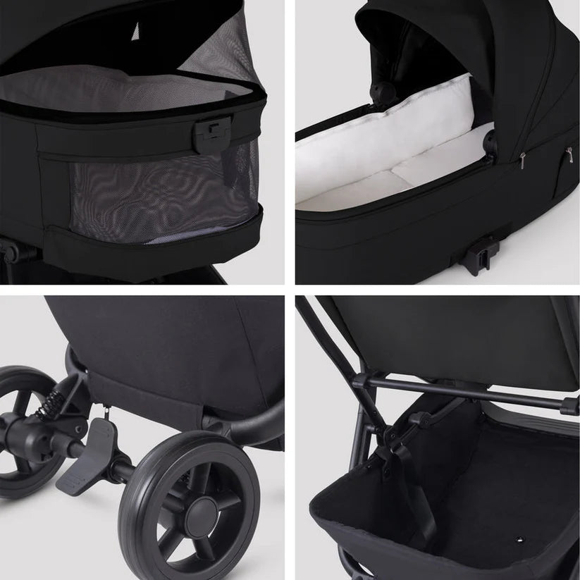 Silver Cross Nia Onyx Compact Travel System - 8 Piece Bundle