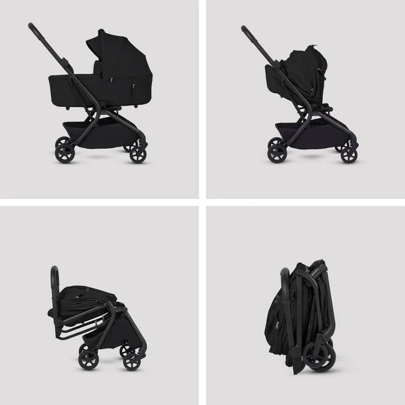 Silver Cross Nia Onyx Compact Travel System - 8 Piece Bundle