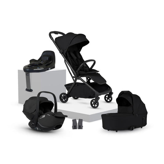 Silver Cross Nia Onyx Compact Travel System - 8 Piece Bundle