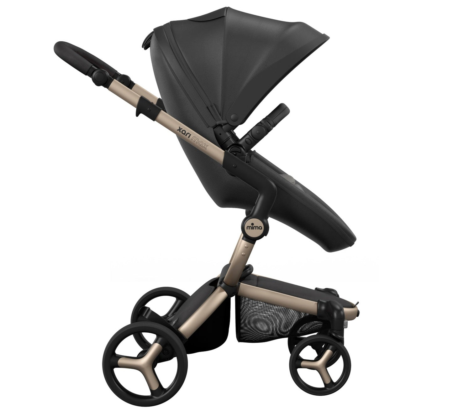 MIMA Xari MAX Stroller – Champagne & Black