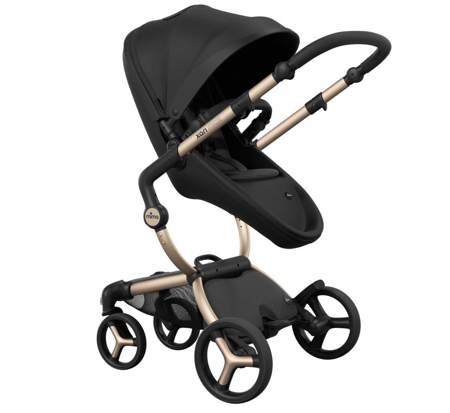 MIMA Xari MAX Stroller – Champagne & Black
