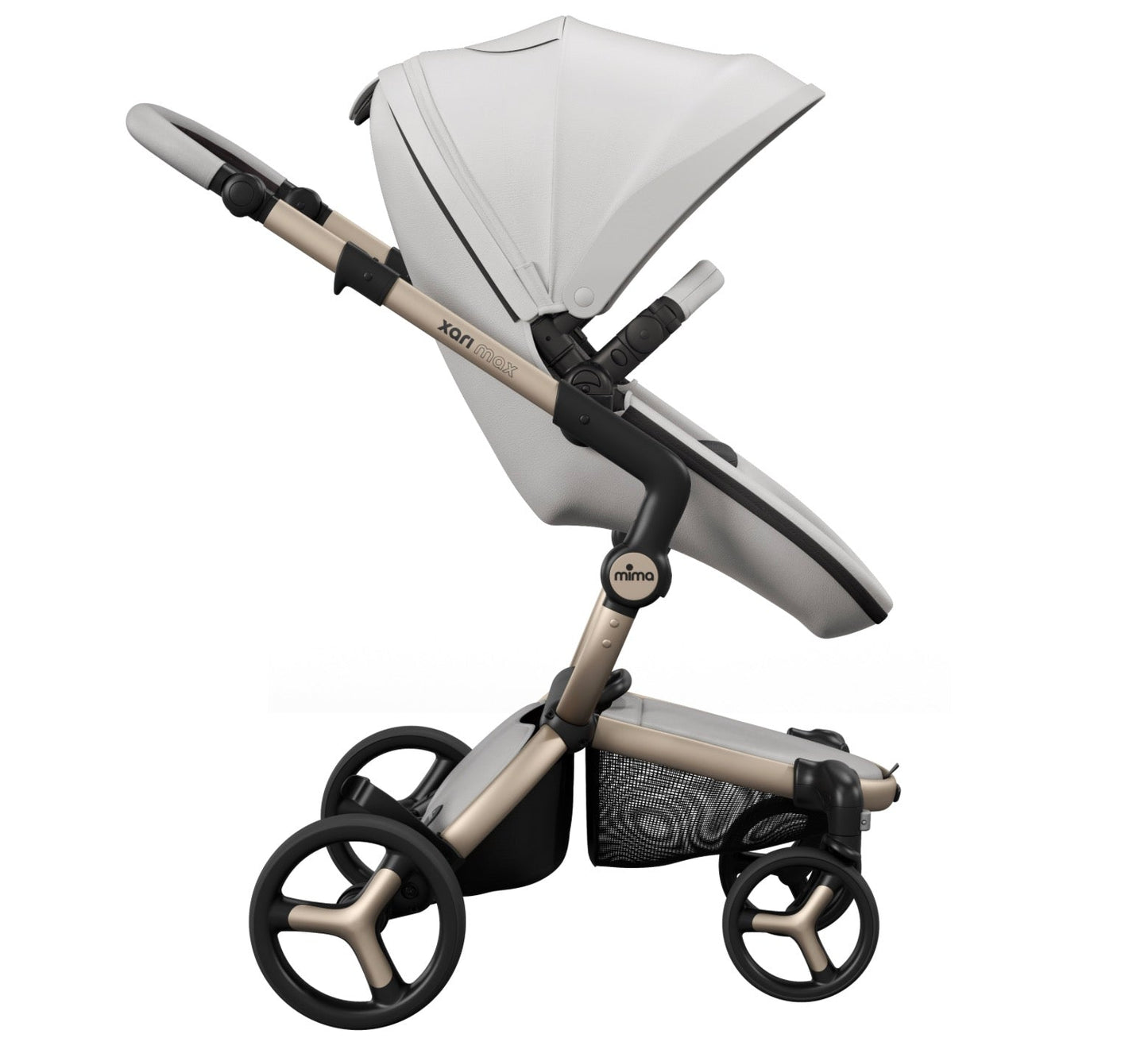 MIMA Xari MAX Stroller – Champagne & White