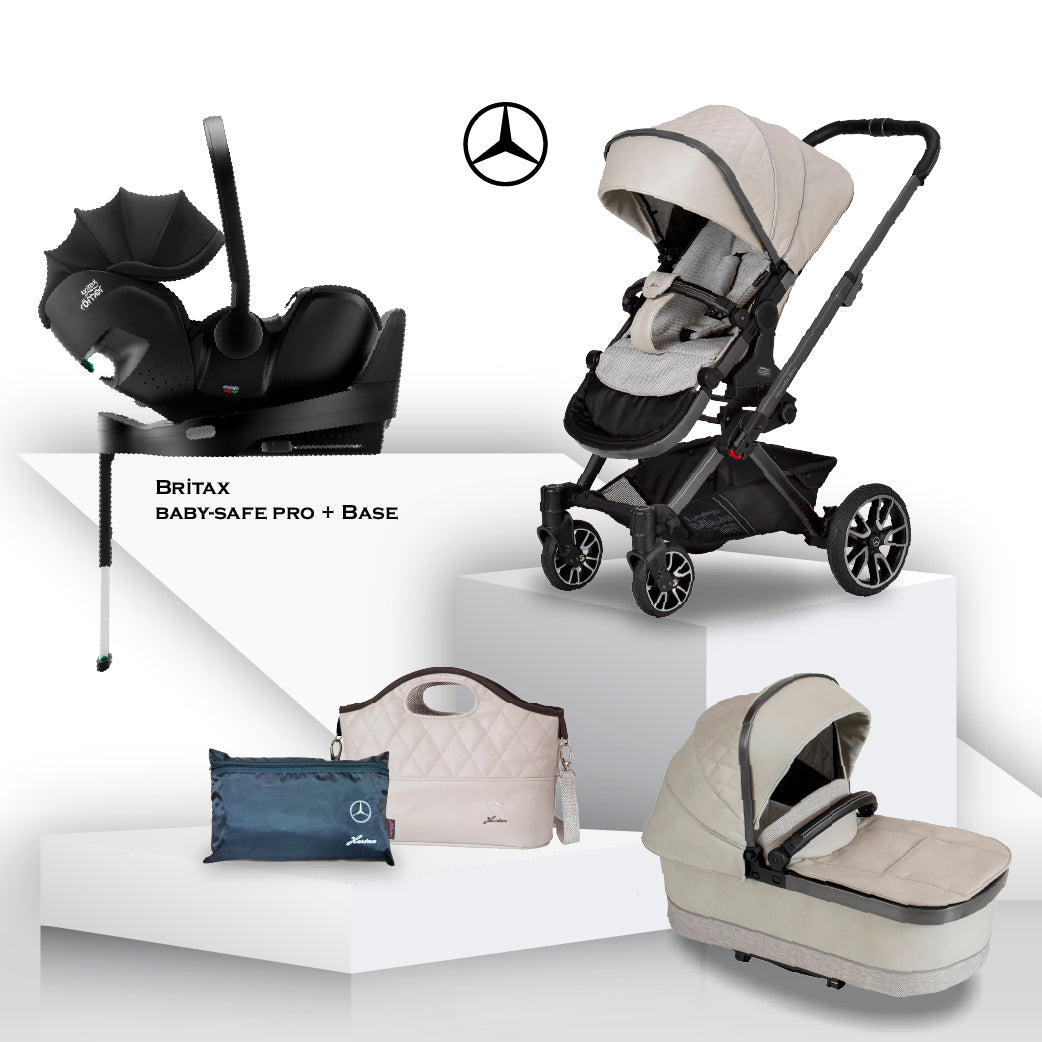 Mercedes Benz Avantgarde GTX Travel System - Moonstone - Car Seat Bundle