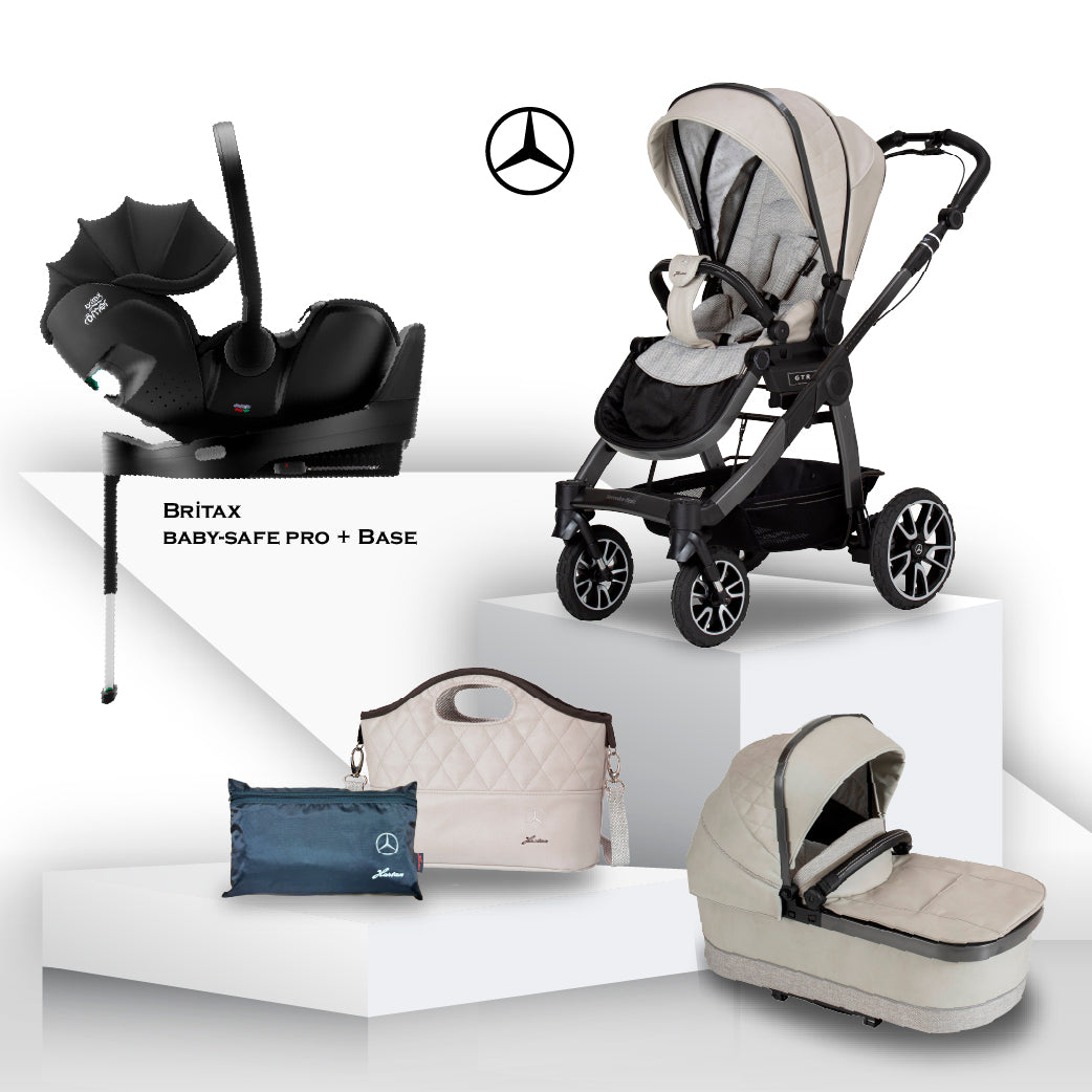 Mercedes Benz All-Terrain GTR Travel System - Moonstone - Car Seat Bundle