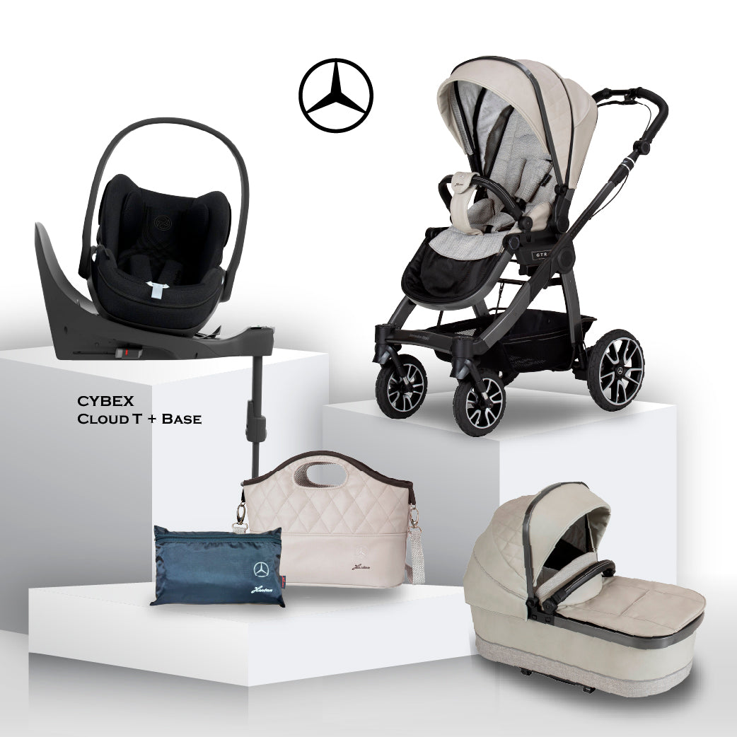 Mercedes Benz All-Terrain GTR Travel System - Moonstone - Car Seat Bundle