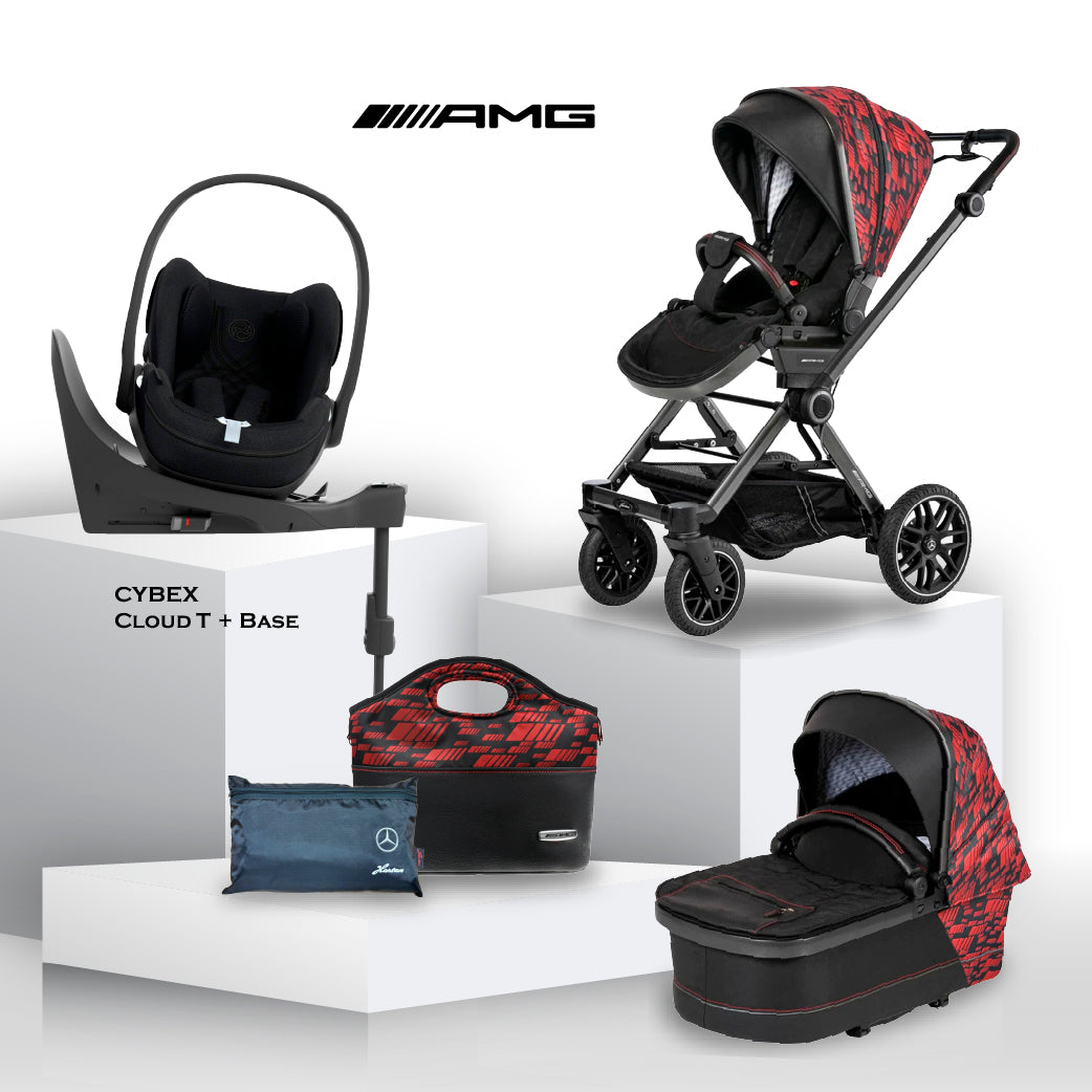 Mercedes AMG GT² Travel System Limited Edition - Hyper Red - Car Seat Bundle