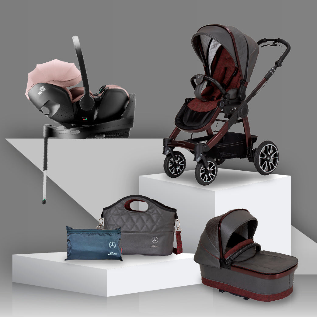 Mercedes Benz All-Terrain GTR Travel System with Britax Baby Safe Pro Car Seat - Tourmaline