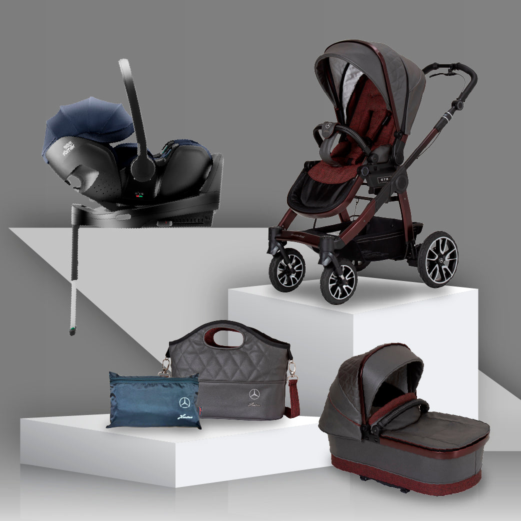 Mercedes Benz All-Terrain GTR Travel System with Britax Baby Safe Pro Car Seat - Tourmaline