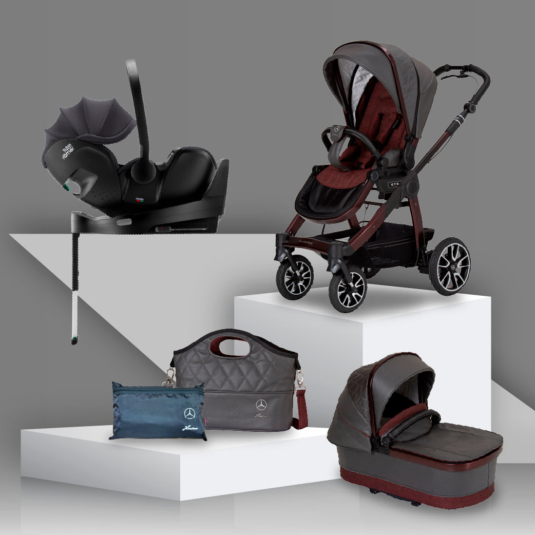 Mercedes Benz All-Terrain GTR Travel System with Britax Baby Safe Pro Car Seat - Tourmaline