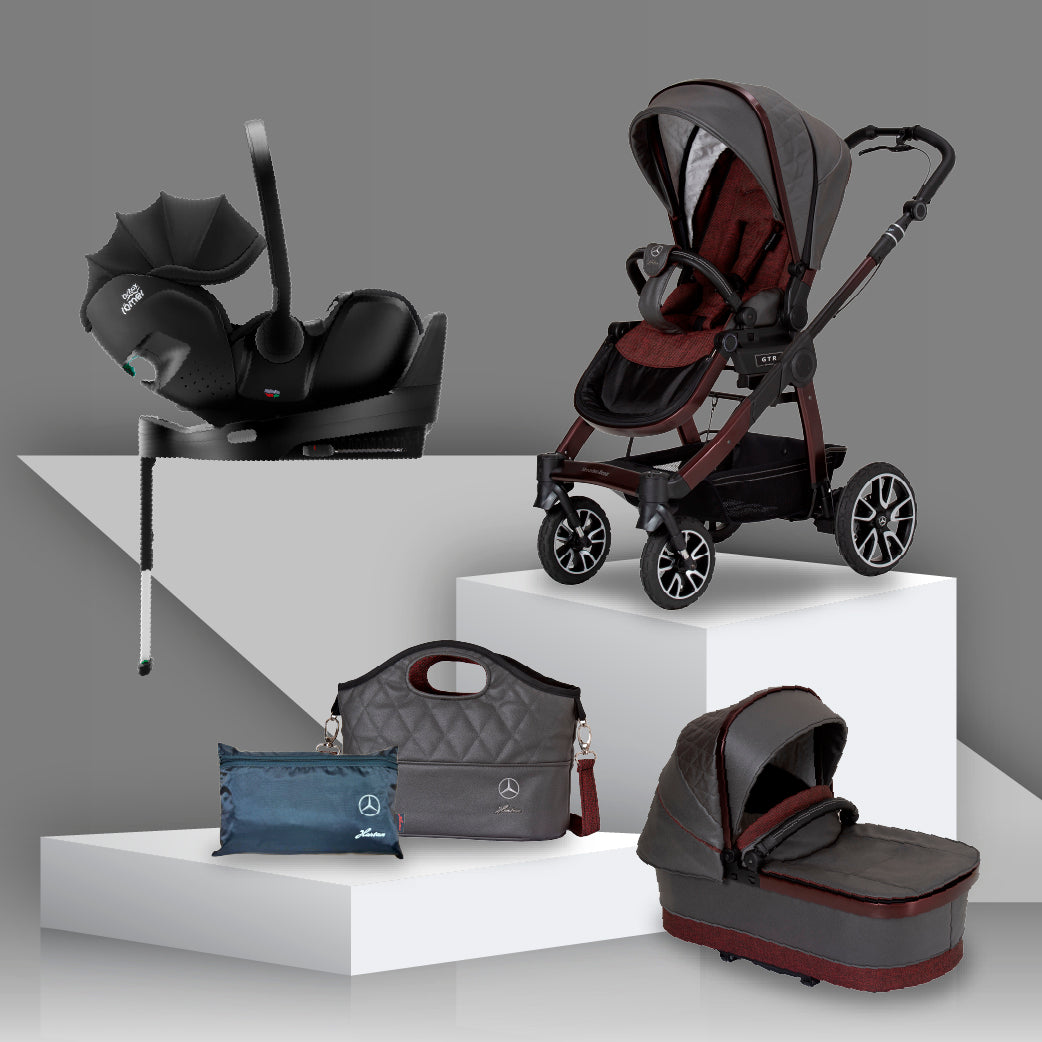 Mercedes Benz All-Terrain GTR Travel System with Britax Baby Safe Pro Car Seat - Tourmaline