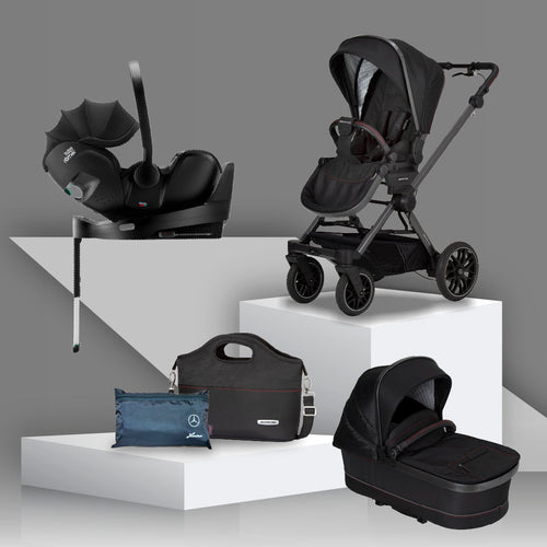 Mercedes AMG GT² Travel System with Britax Baby Safe Pro Car Seat - Charcoal Black