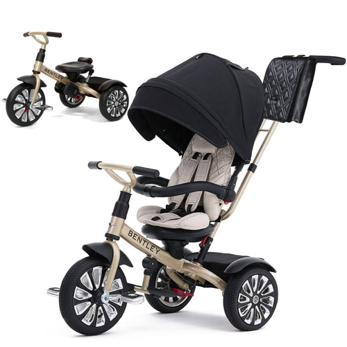 Bentley Mulliner Inspired 6-in-1 Stroller Trike | White Sand