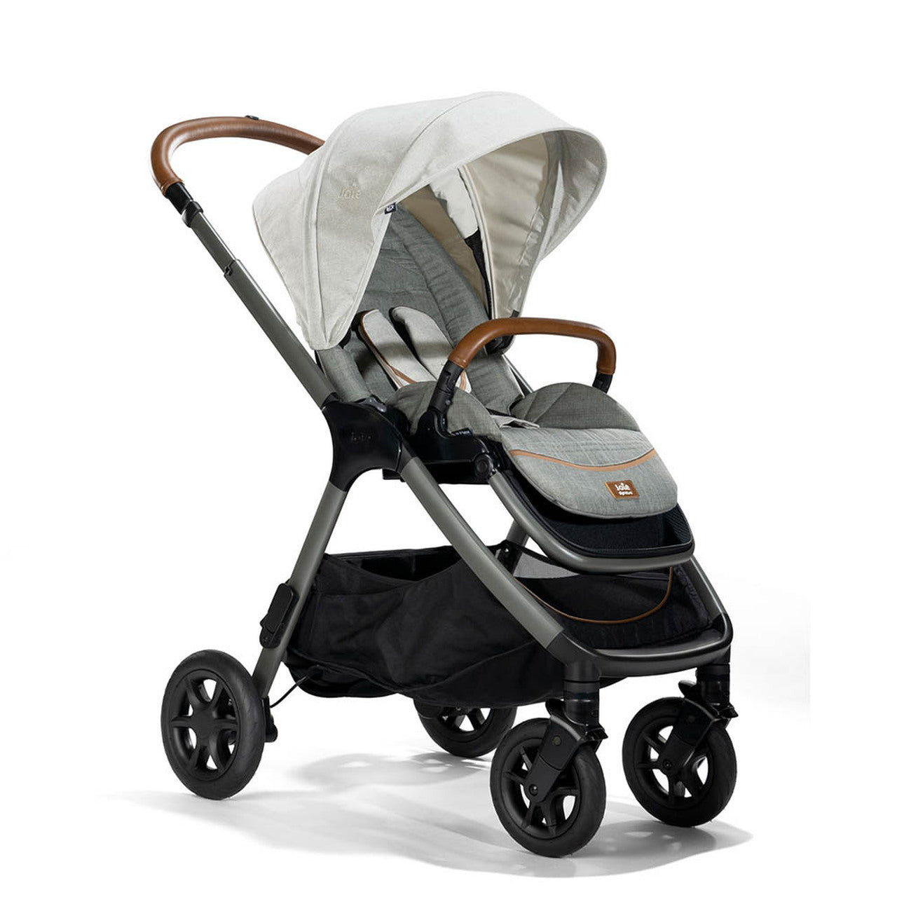 Joie Signature Finiti Travel System – Oyster (Stroller + i-Level Car Seat + ISOFIX Base)