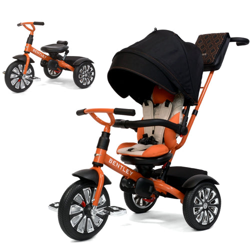 Bentley Mulliner Inspired 6-in-1 Stroller Trike | Mandarin Orange