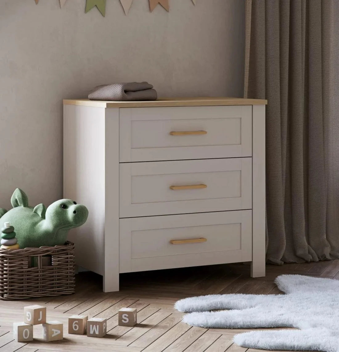 Silver Cross Seville Dresser - Cashmere Oak