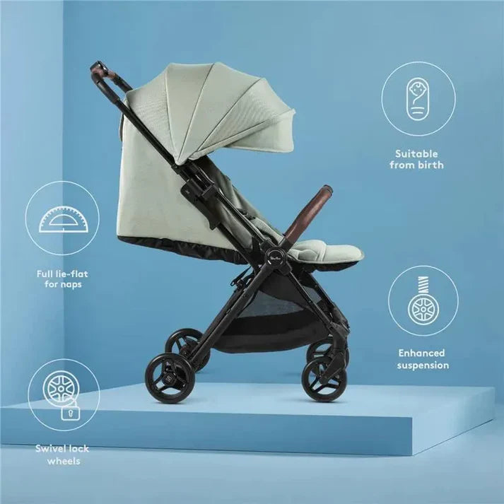 Silver Cross Jet 5 (Newborn Cabin Approved Stroller) - Sage Green