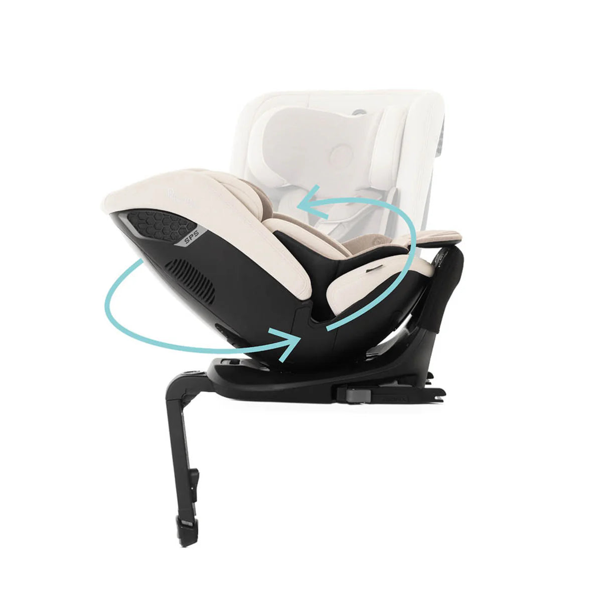 Silver Cross Motion 2 All Size Car Seat (360 Rotation) - Almond